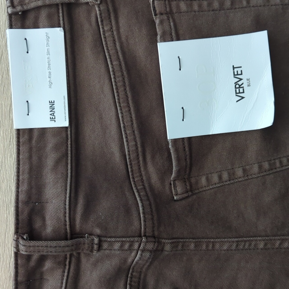 VERVET BY FLYING MONKEY High-Rise Stretch Slim Straight Jeans- 30P - Picture 4 of 6